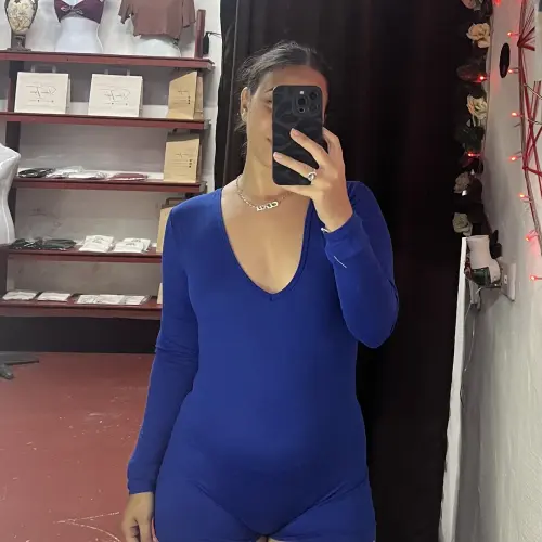 Enterizo Corto con mangas largas Azul — imagen 1