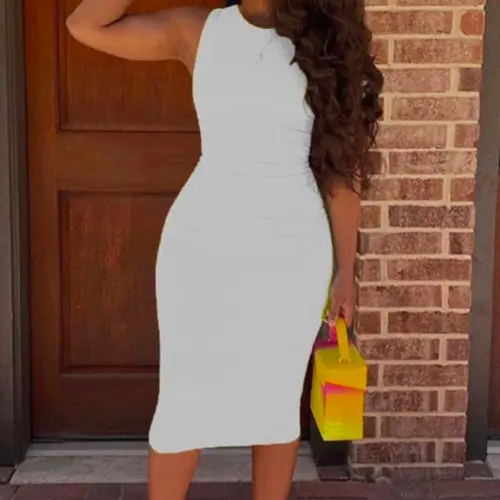 Vestido sencillo cuello redondo — imagen 4