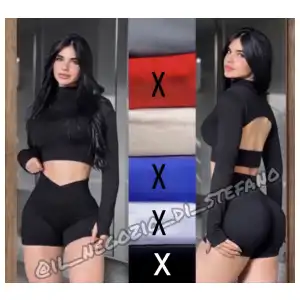 Conjunto Deportivo Corto Gris miniatura 3