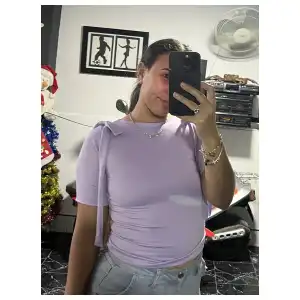 Pullover lazos morado pastel miniatura 2