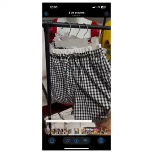 Shorts boxer doble fajín estampado de cuadros miniatura 6